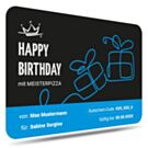 Geburtstags-Gutschein von Meisterpizza