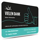 Meisterpizza-Gutschein als Dankeschön an Mitarbeiter