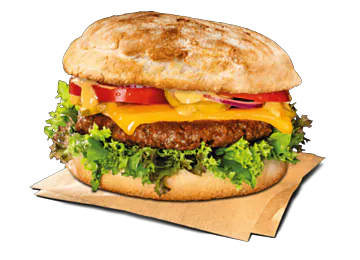 No Meat Burger Cheeseburger (veggie)