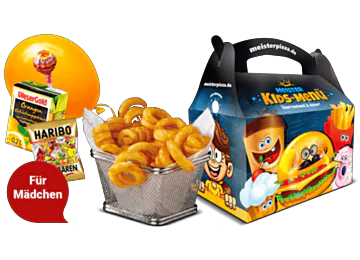 Curly Fries Kids-Menü Girls