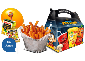Süßkartoffel Fries Kids-Menü Boys