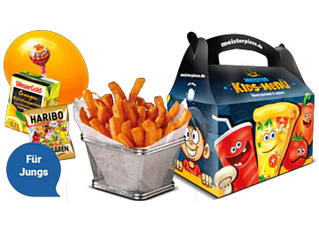 Süßkartoffel Fries Kids-Menü Boys