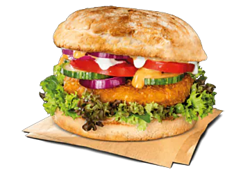 No Chicken Burger (vegan)