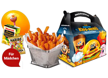 Süßkartoffel Fries Kids-Menü Girls