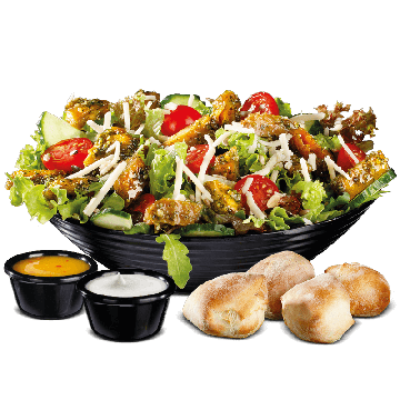 No Chicken Filet Salat Pesto (vegan)