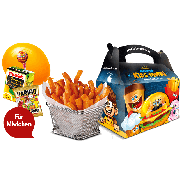 Süßkartoffel Fries Kids-Menü Girls