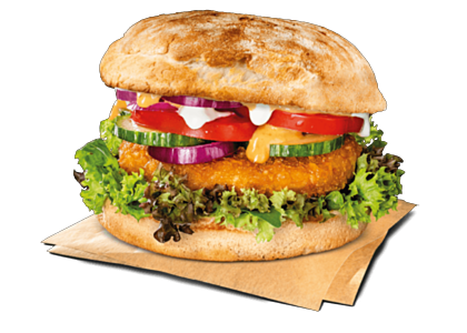 No Chicken Burger (vegan)