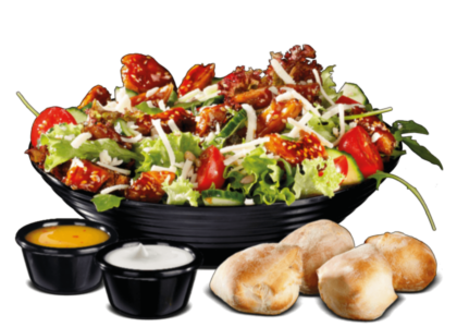 No Chicken Filet Salat Teriyaki (vegan)